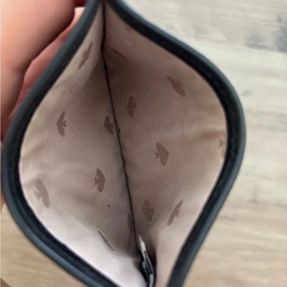 Kate Spade Black Textured Card Holder - Picture 4 of 6